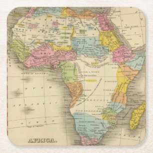 Dessous-de-verre Carré En Papier L'Afrique 27