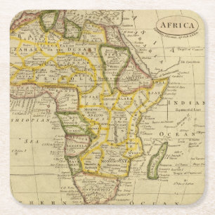 Dessous-de-verre Carré En Papier L'Afrique 34