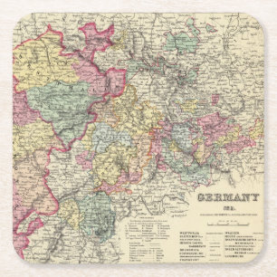 Dessous-de-verre Carré En Papier L'Allemagne de l'Ouest 2