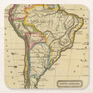 Dessous-de-verre Carré En Papier L'Amérique du Sud 7