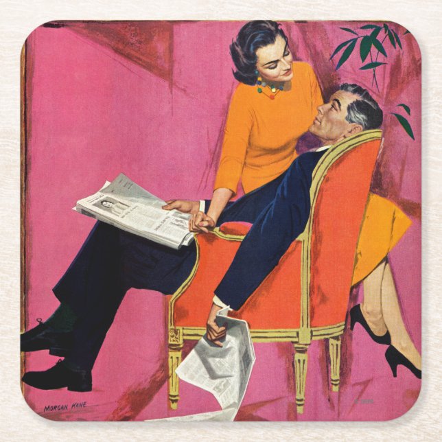 Dessous-de-verre Carré En Papier L'année du mécontentement (Devant)