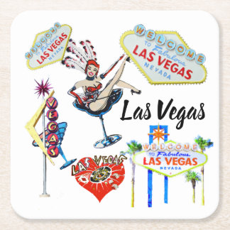 Dessous-de-verre Carré En Papier Las Vegas