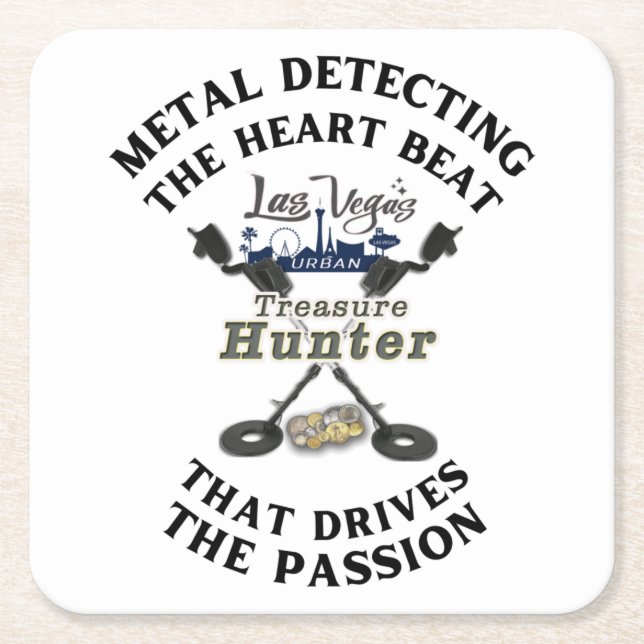 Dessous-de-verre Carré En Papier Las Vegas, Dessous de verre papier LVUTH (Devant)