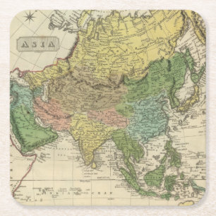 Dessous-de-verre Carré En Papier L'Asie 17