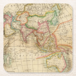 Dessous-de-verre Carré En Papier L'Asie 35