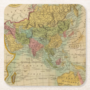 Dessous-de-verre Carré En Papier L'Asie 4