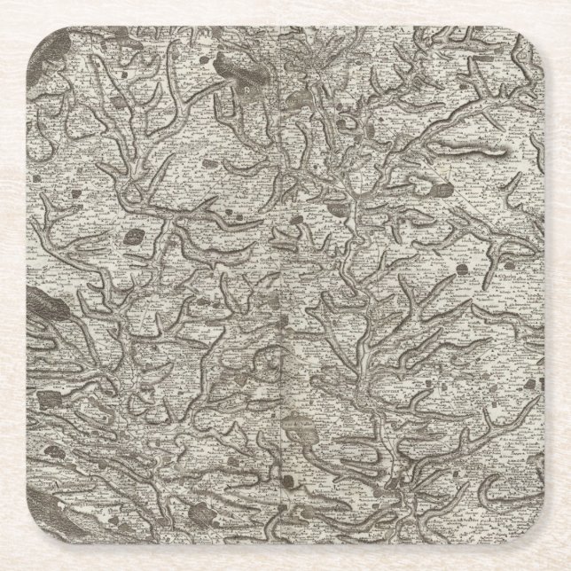 Dessous-de-verre Carré En Papier Laval (Devant)