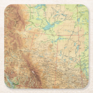 Dessous-de-verre Carré En Papier Le Canada occidental