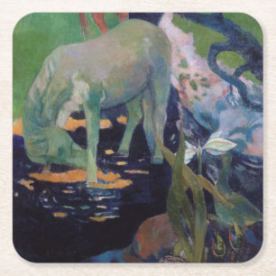 Dessous-de-verre Carré En Papier Le Cheval Blanc, Gauguin