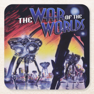 Dessous-de-verre Carré En Papier Le dessous de verre papier de la Guerre des Mondes