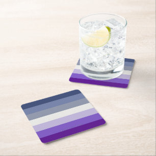 Dessous-de-verre Carré En Papier Le drapeau de la fierté lesbienne butch de Slipper