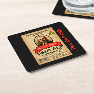 Dessous-de-verre Carré En Papier Le Étiquette Pale Ale de M. Molotov