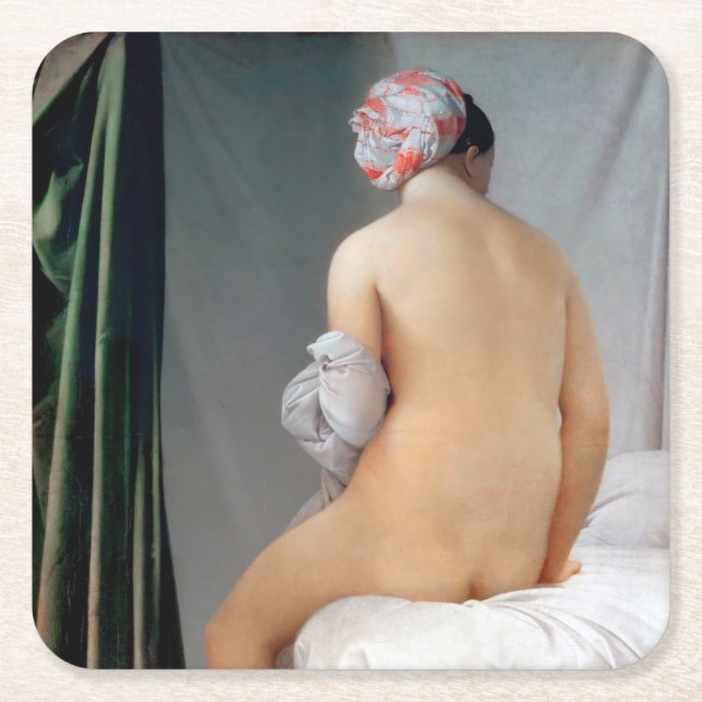 Dessous-de-verre Carré En Papier Le Grand Béton (Femme Assis), Dominique Ingres (Devant)