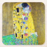 Dessous-de-verre Carré En Papier Le Kiss, Gustav Klimt<br><div class="desc">Gustav Klimt (14 juillet 1862 - 6 février 1918) était un peintre symboliste autrichien et l'un des membres les plus en vue du mouvement de la sécession de Vienne. Klimt est réputé pour ses peintures, peintures murales, croquis et autres objets d'art. Outre ses oeuvres figuratives, qui comprennent des allégories et...</div>