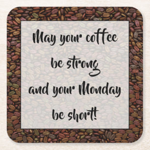 DESSOUS-DE-VERRE CARRÉ EN PAPIER LE LUNDI COURT...