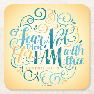 Dessous-de-verre Carré En Papier Le mille de crainte pas, parce que moi suis avec