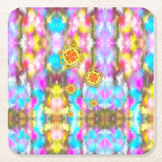 Dessous-de-verre Carré En Papier Le monde dans lequel on vit est apprécié (Devant)