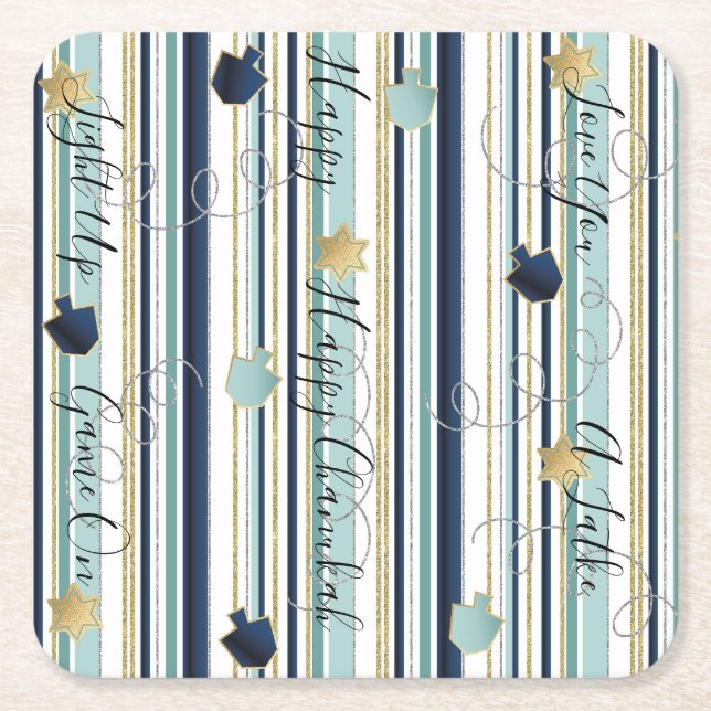 Dessous-de-verre Carré En Papier Le nouvel élégant aussi (Devant)