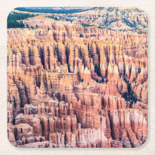 Dessous-de-verre Carré En Papier Le Parc National du Bryce Canyon - Utah, États-Uni