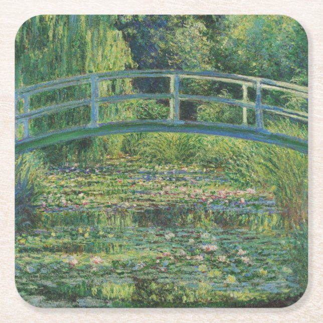 Dessous-de-verre Carré En Papier Le Pont Japonais (Etang Lily), Monet (Devant)