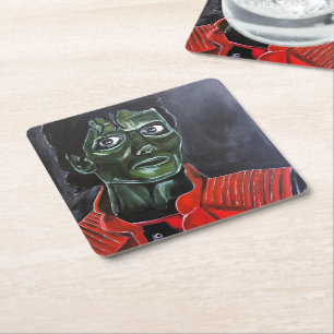 Dessous-de-verre Carré En Papier Le tableau de zombie par Alfred Fox