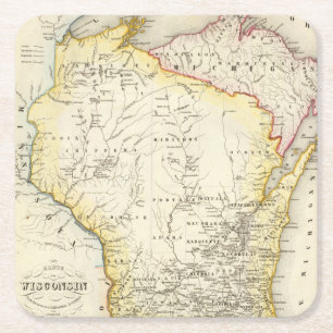 Dessous-de-verre Carré En Papier Le Wisconsin 6