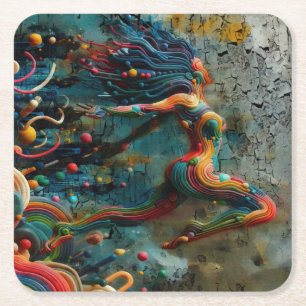 Dessous-de-verre Carré En Papier Leap