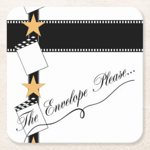 Dessous-de-verre Carré En Papier "L'enveloppe s'il vous plaît", parti Oscar