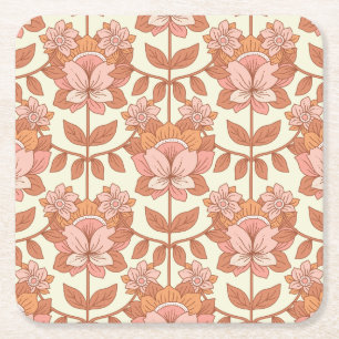 Dessous-de-verre Carré En Papier les années 70 Retro inspiré