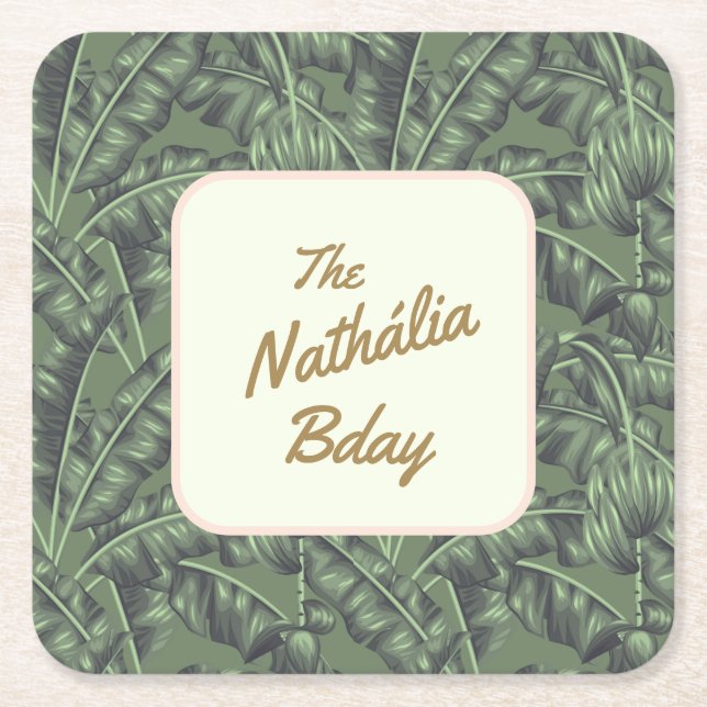 Dessous-de-verre Carré En Papier Les Cabanas (Devant)