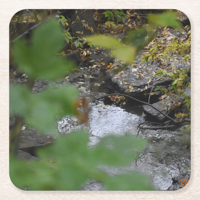 Dessous-de-verre Carré En Papier Les enchantements de la Terre (Devant)
