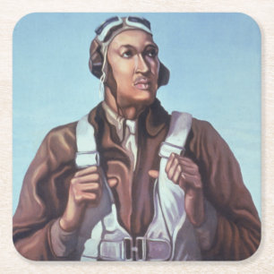 Dessous-de-verre Carré En Papier Les icônes de l'histoire noire : les aviateurs de 