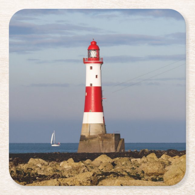 Dessous-de-verre Carré En Papier Les phares | Beachy Head Lighthouse England (Devant)