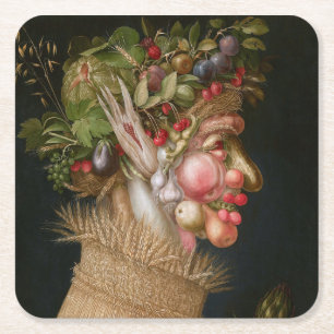 Dessous-de-verre Carré En Papier L'été, Arcimboldo