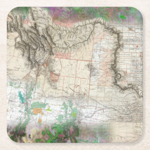 Dessous-de-verre Carré En Papier Lewis et Clark