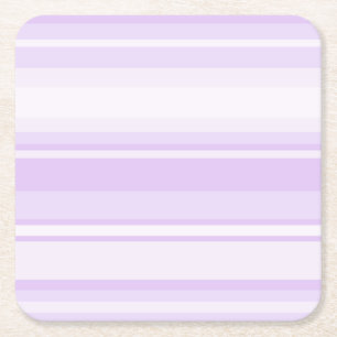 Dessous-de-verre Carré En Papier Lilac rayures