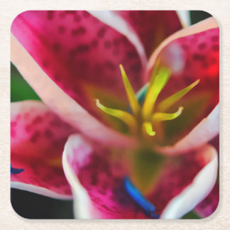 Dessous-de-verre Carré En Papier Lily rose