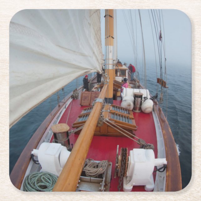Dessous-de-verre Carré En Papier Limite de navigation Passage (Devant)