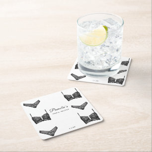 Dessous-de-verre Carré En Papier Lingerie Réception de Mariage Enterrement de Vie d