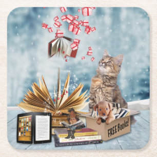 Dessous-de-verre Carré En Papier Livres gratuits