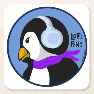 Dessous-de-verre Carré En Papier Lofi Peng