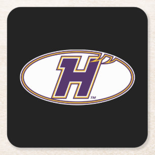 Dessous-de-verre Carré En Papier Logo Athlétique des Hawks de Hunter College