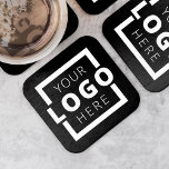 Dessous-de-verre Carré En Papier Logo d'entreprise promotionnel couleur personnalis<br><div class="desc">Personnalisez facilement ce dessous de verre avec votre propre logo ou image personnalisée. Vous pouvez modifier la couleur de l'arrière - plan pour qu'elle corresponde à votre logo ou aux couleurs de votre entreprise. Les dessous de verre promotionnels customisés avec votre logo d'entreprise sont parfaits pour les dîners d'entreprise ou...</div>