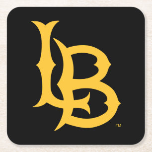 Dessous-de-verre Carré En Papier Logo d'État de Long Beach