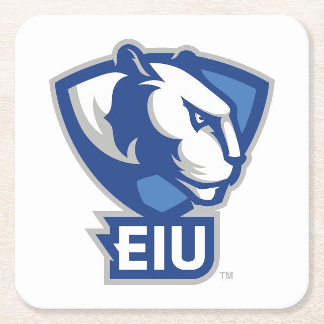 Dessous-de-verre Carré En Papier Logo Eastern Illinois University Panthers (Devant)
