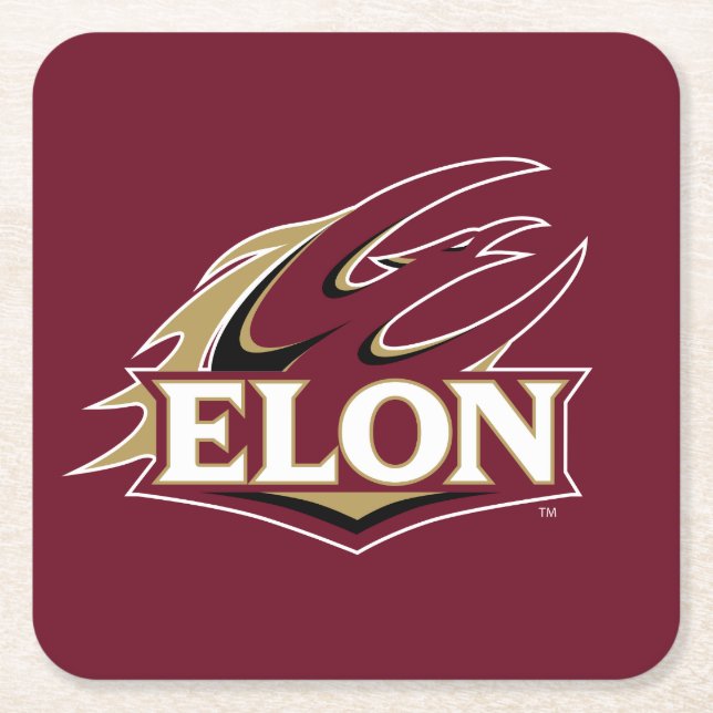 Dessous-de-verre Carré En Papier Logo Elon Phoenix (Devant)