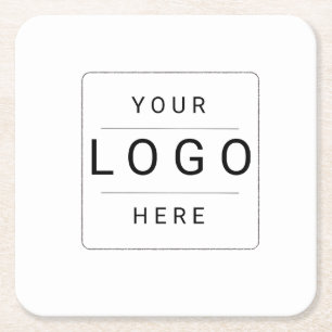 Dessous-de-verre Carré En Papier Logo personnalisé