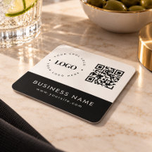 Logo professionnel personnalisé QR Code et texte p