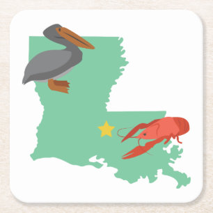 Dessous-de-verre Carré En Papier Louisiane