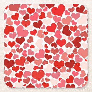 Dessous-de-verre Carré En Papier Love Mosaic